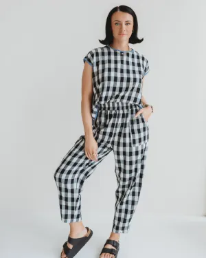 Kate Black & Check Reversible Trousers