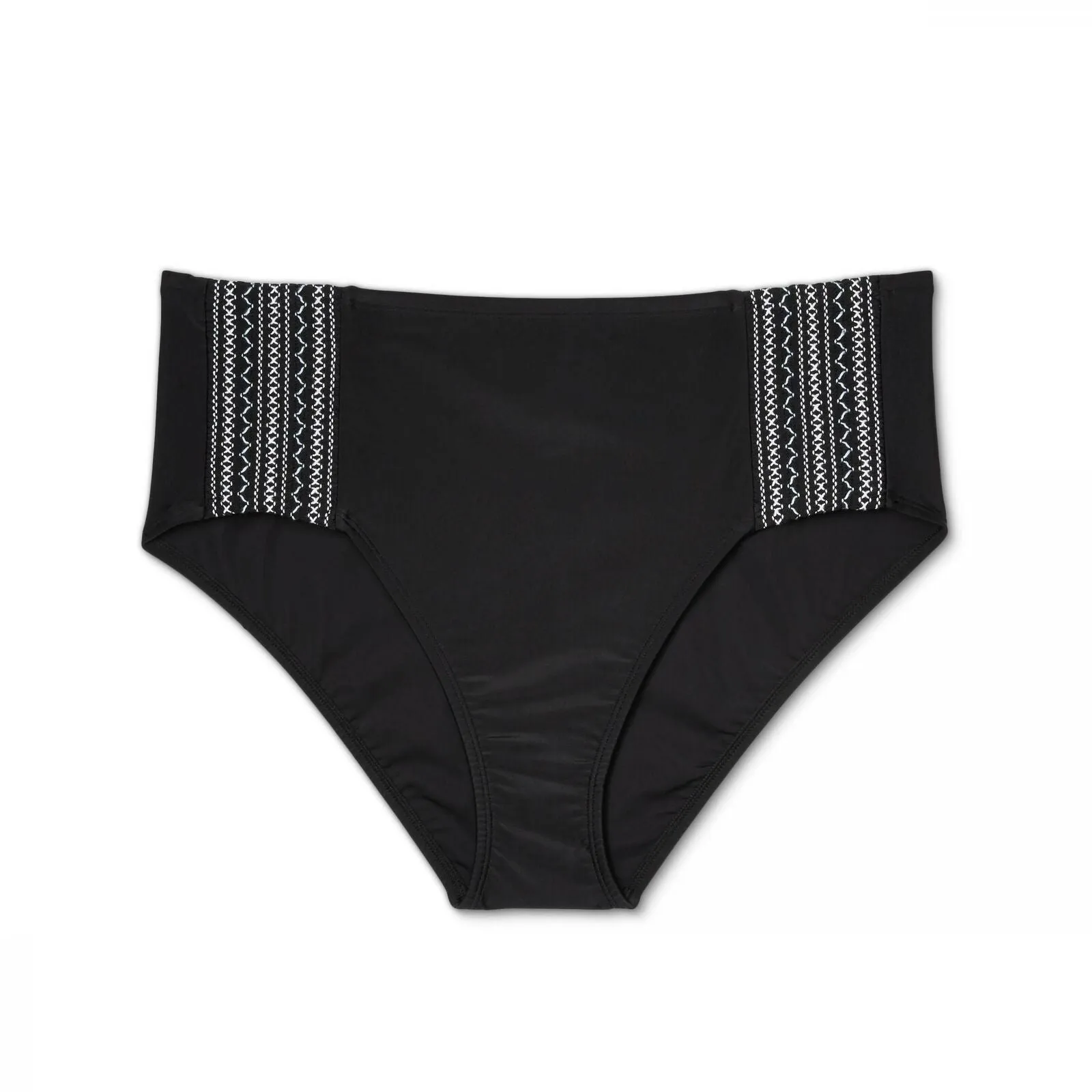 Kona Sol Women's Plus Smocked High Waist Bikini Bottom