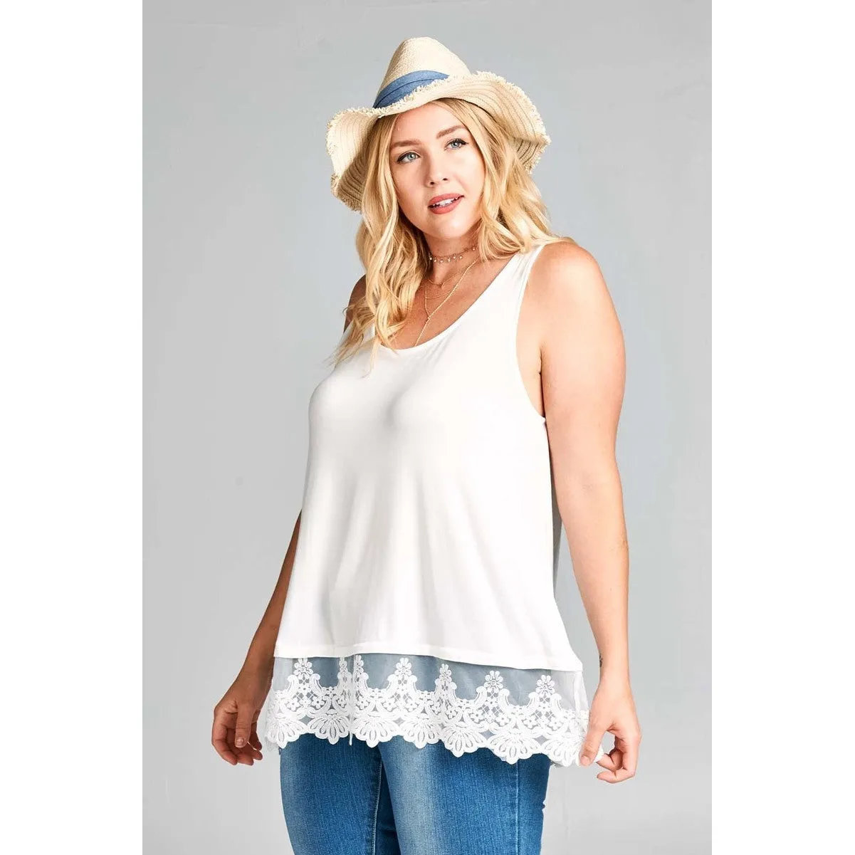 Lace Extender Tunic in Ivory