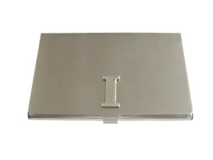 Letter I Monogram Business Card Holder