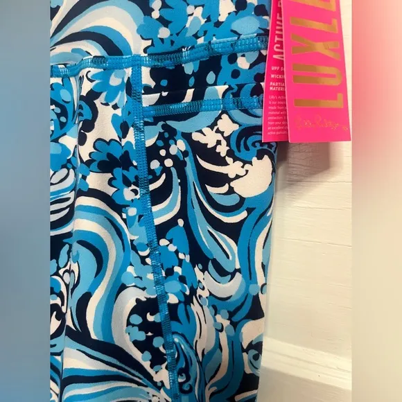 Lilly Pulitzer UPF 50  Luxletic 8&quot; South Beach High Rise Bike Short Small
