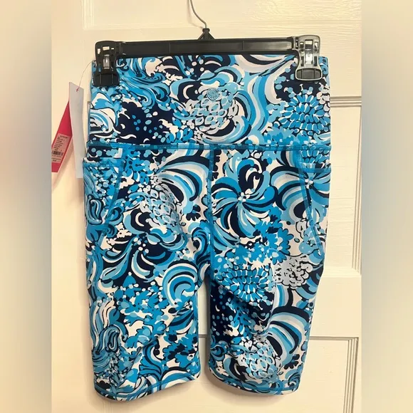 Lilly Pulitzer UPF 50  Luxletic 8&quot; South Beach High Rise Bike Short Small