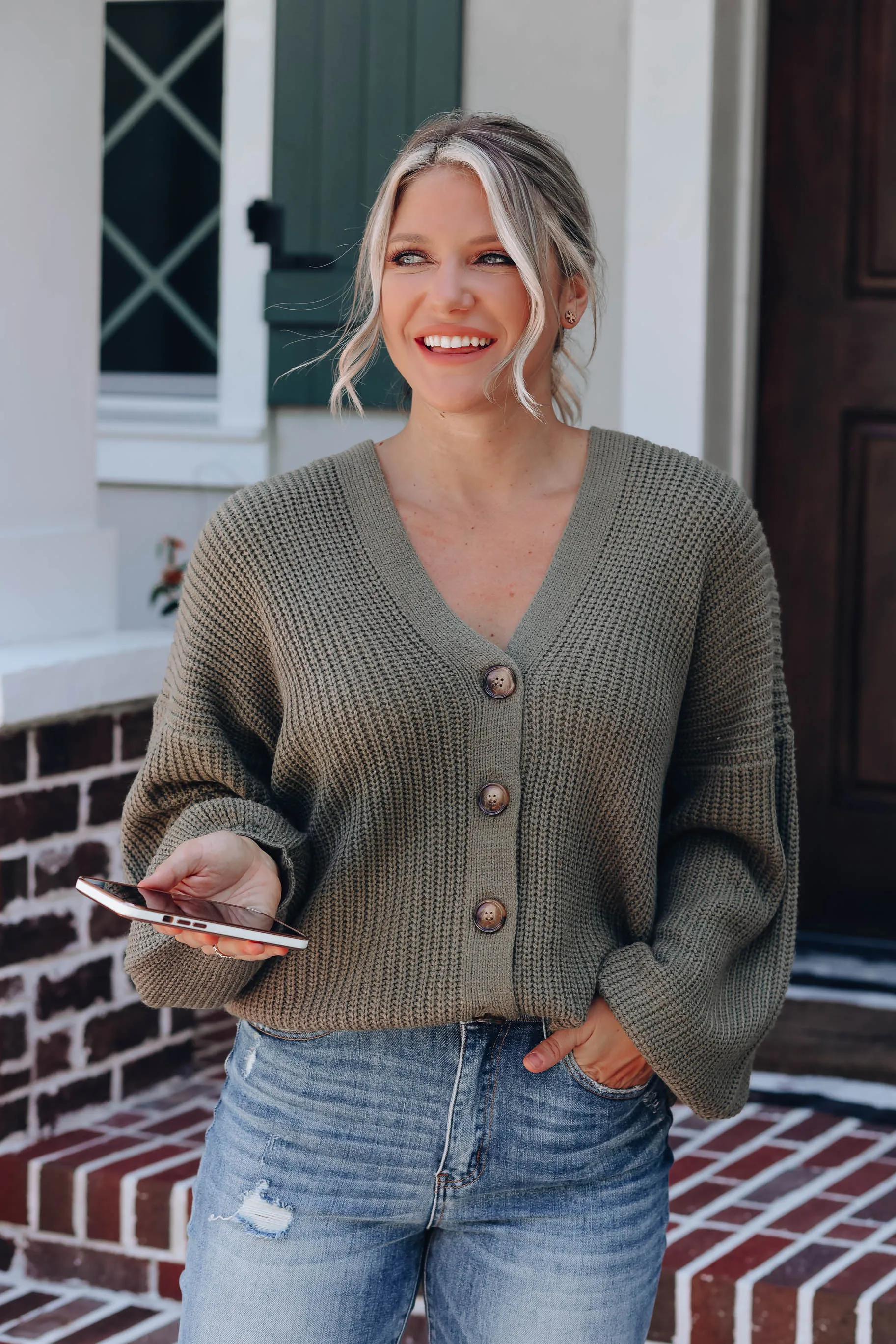 Livin' Life Button Front Cardigan