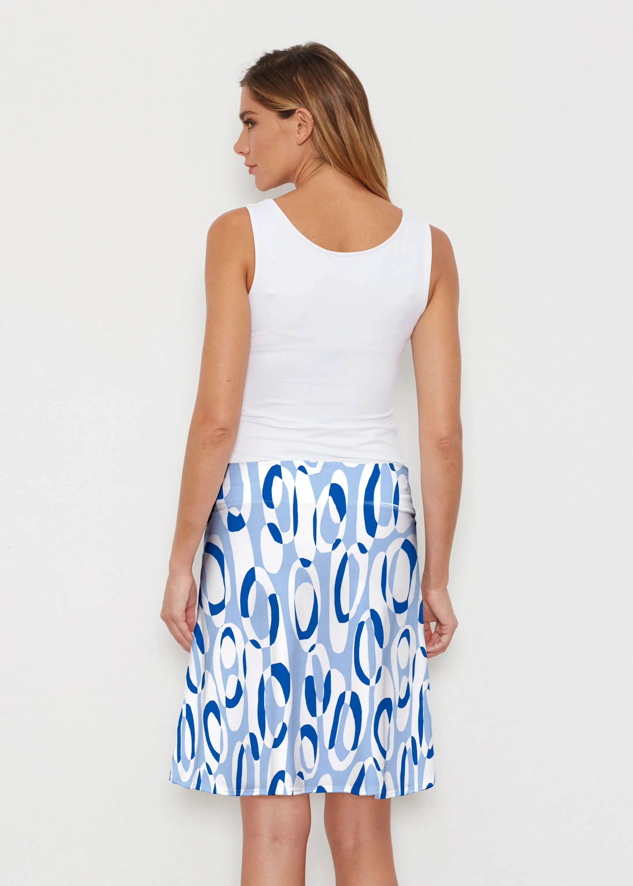 Loop ta Loop Blue (8086) ~ Silky Brenda Skirt 21 inch