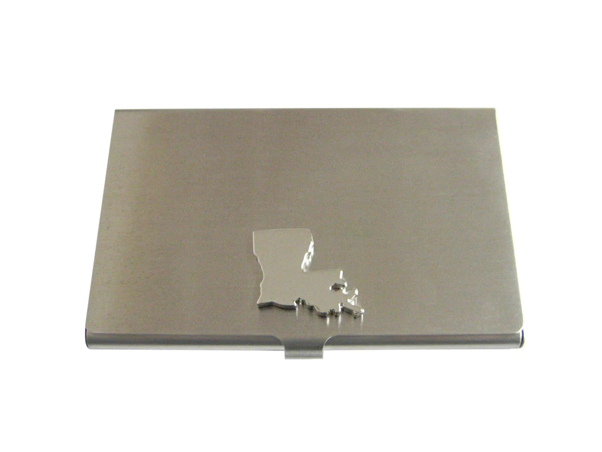 Louisiana State Map Shape Business Card Holder
