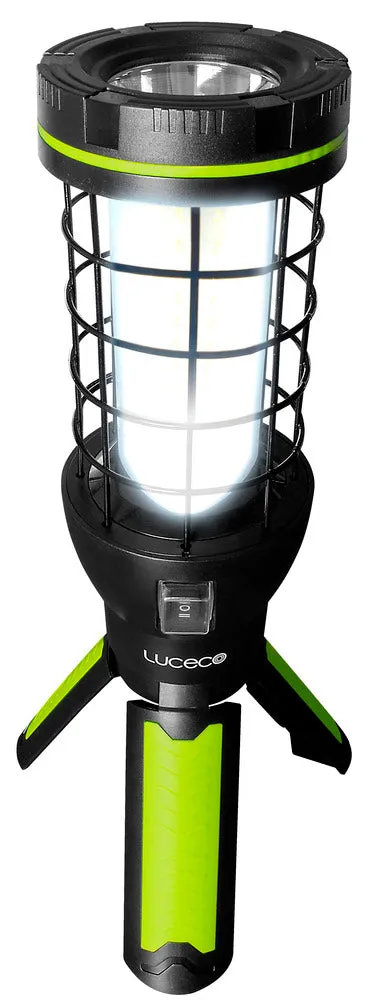 Luceco LILTP60S65 Multi-Functional Cage Rechargeable 360Deg Worklight 600lm 6500K - USB Power Bank 4000mAh