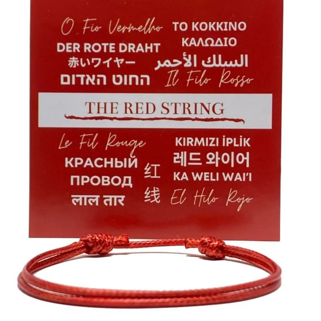 Lucky Red String Wax Nylon Bracelet - Good Luck & Protection
