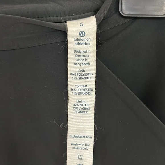 Lululemon Good To Go Black High Waist Skirt - 6 - EUC