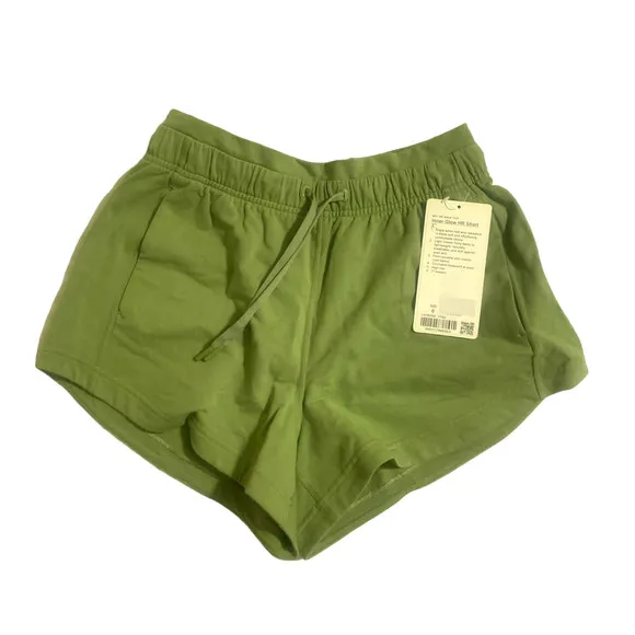 LULULEMON Inner Glow Short‎ 3&quot; Modal French Terry Vista Green