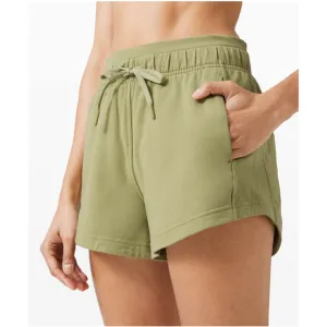 LULULEMON Inner Glow Short‎ 3&quot; Modal French Terry Vista Green