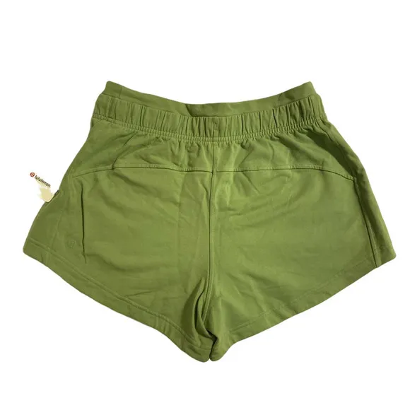 LULULEMON Inner Glow Short‎ 3&quot; Modal French Terry Vista Green