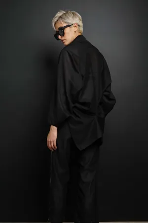 Lux Black Mesh Shrug