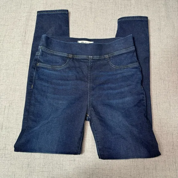 Madewell Pull On Skinny Jeans High Rise Elastic Waist Wisteria Blue Size 27