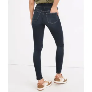 Madewell Pull On Skinny Jeans High Rise Elastic Waist Wisteria Blue Size 27