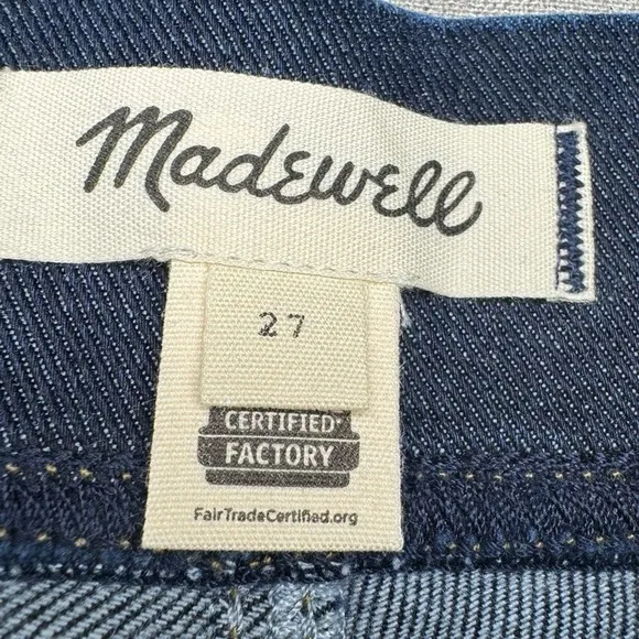 Madewell Pull On Skinny Jeans High Rise Elastic Waist Wisteria Blue Size 27