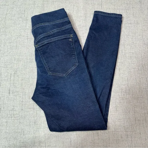Madewell Pull On Skinny Jeans High Rise Elastic Waist Wisteria Blue Size 27