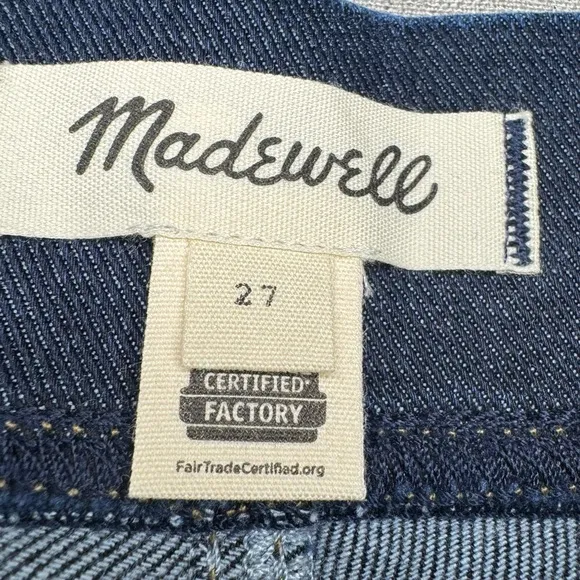 Madewell Pull On Skinny Jeans High Rise Elastic Waist Wisteria Blue Size 27