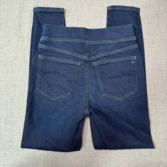 Madewell Pull On Skinny Jeans High Rise Elastic Waist Wisteria Blue Size 27