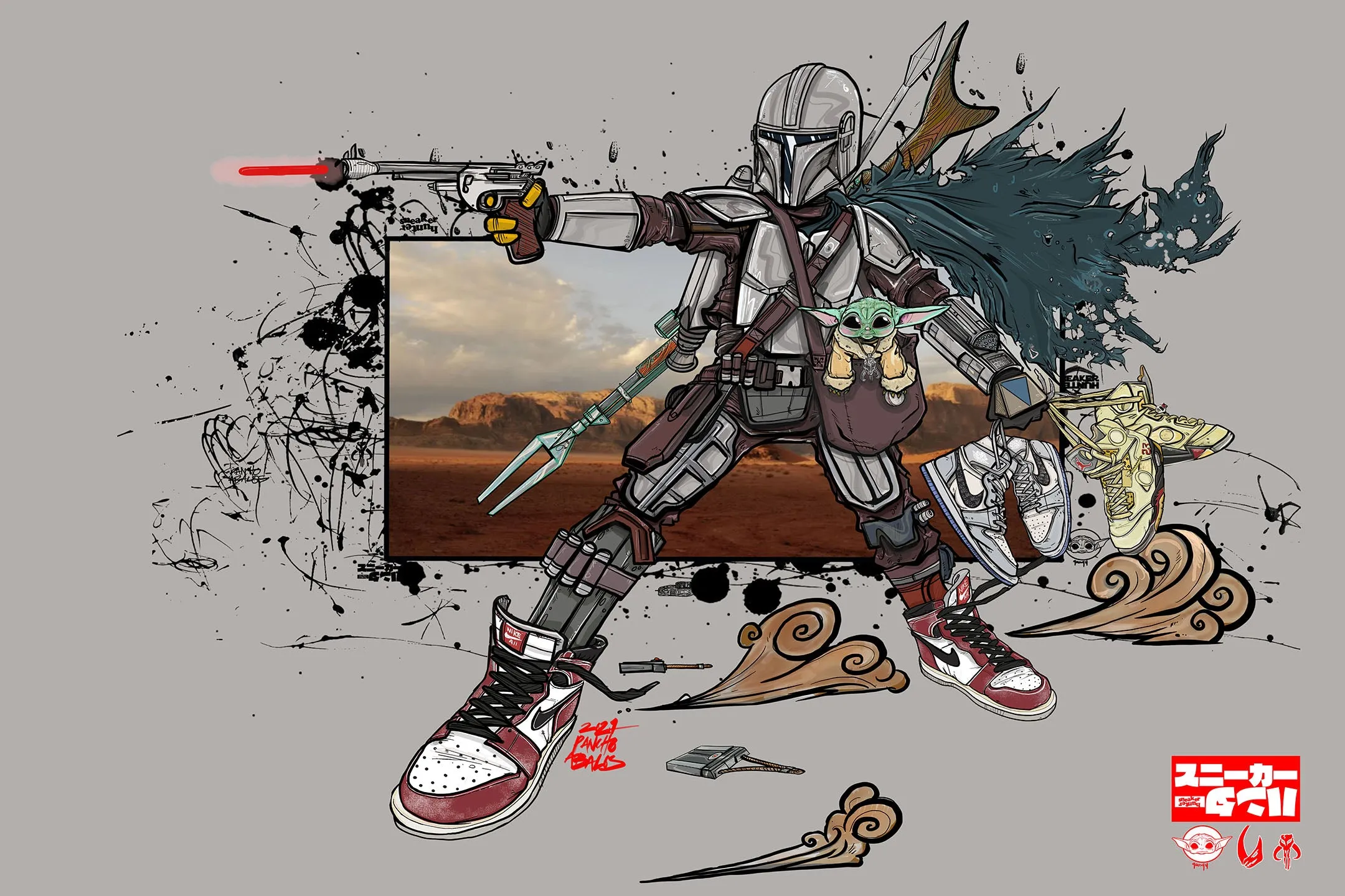 Mando Season 2 " collaboz" Print
