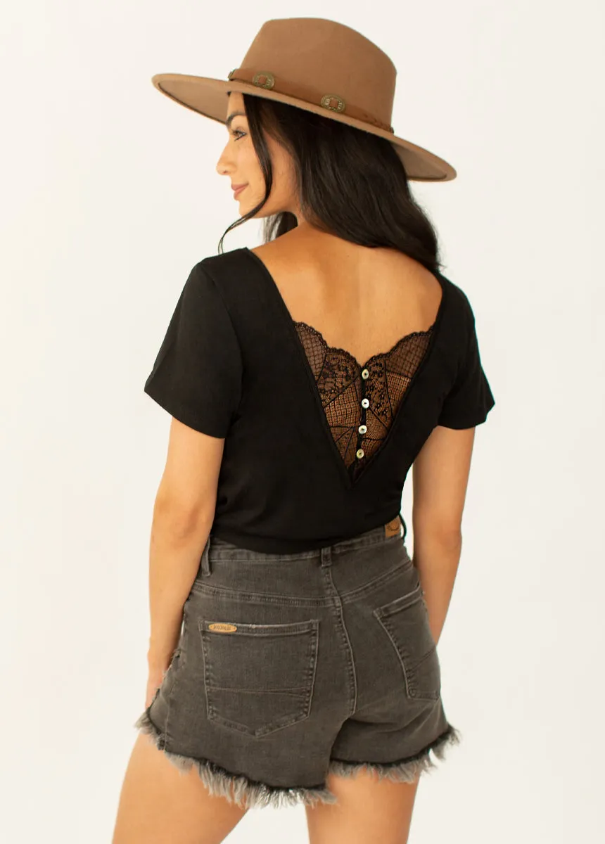 Markelle Shorts in Washed Black