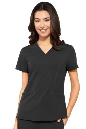 Med Couture Scrub Top Peaches V-Neck Clearance Sale