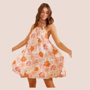 Minkpink Tabitha All Over Floral Print A Line Swing Dress, Women's Size Small
