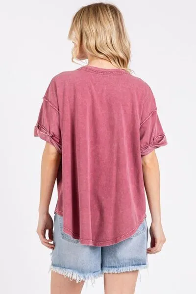 Mittoshop GAME DAY Round Neck Short Sleeve T-Shirt