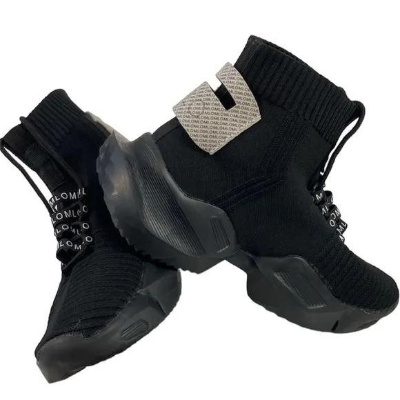 MLO EVO black high tops, size 42 lightweight mesh fabric