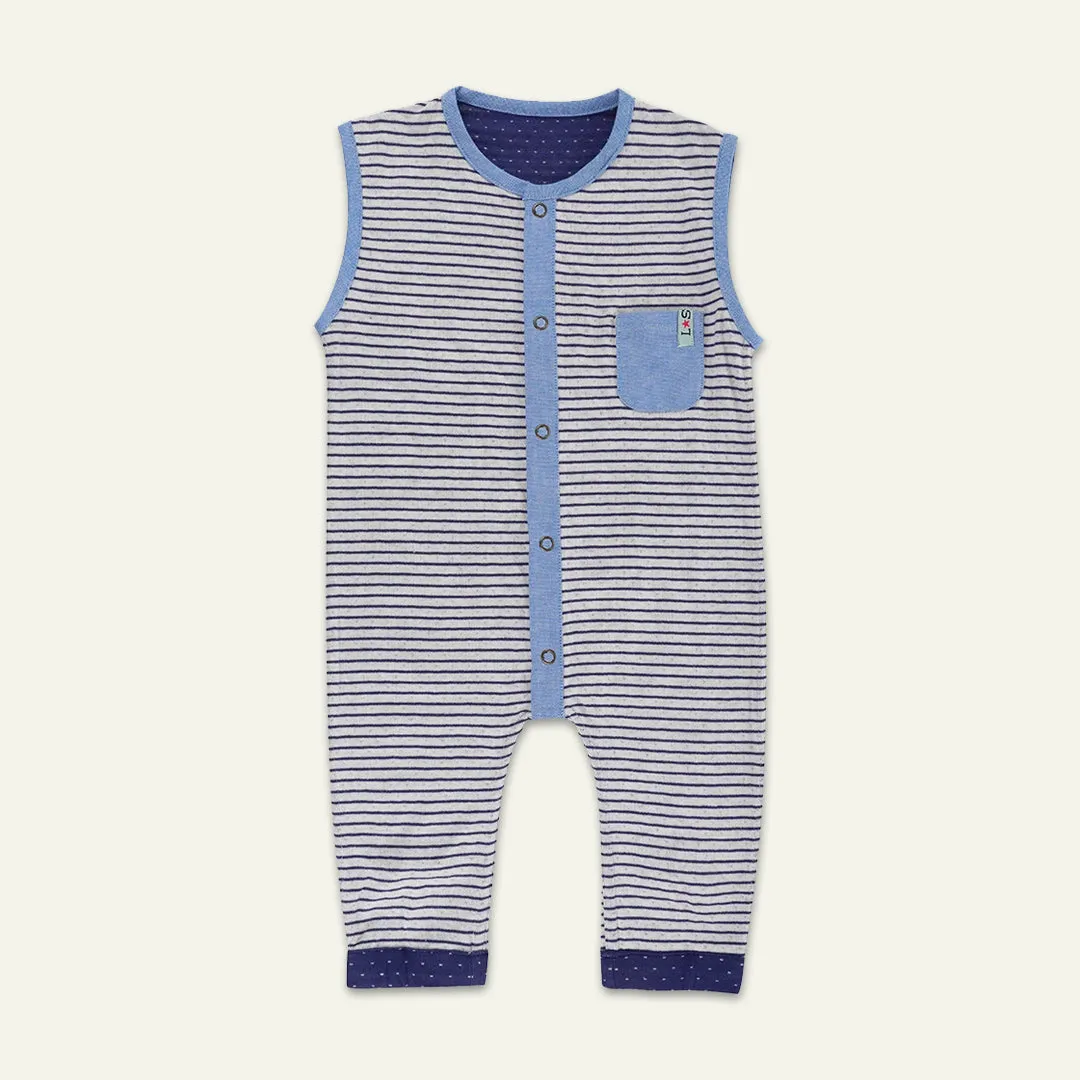 Multicoloured Stripe Print Romper