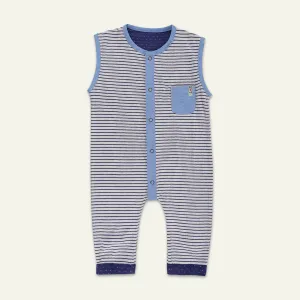 Multicoloured Stripe Print Romper