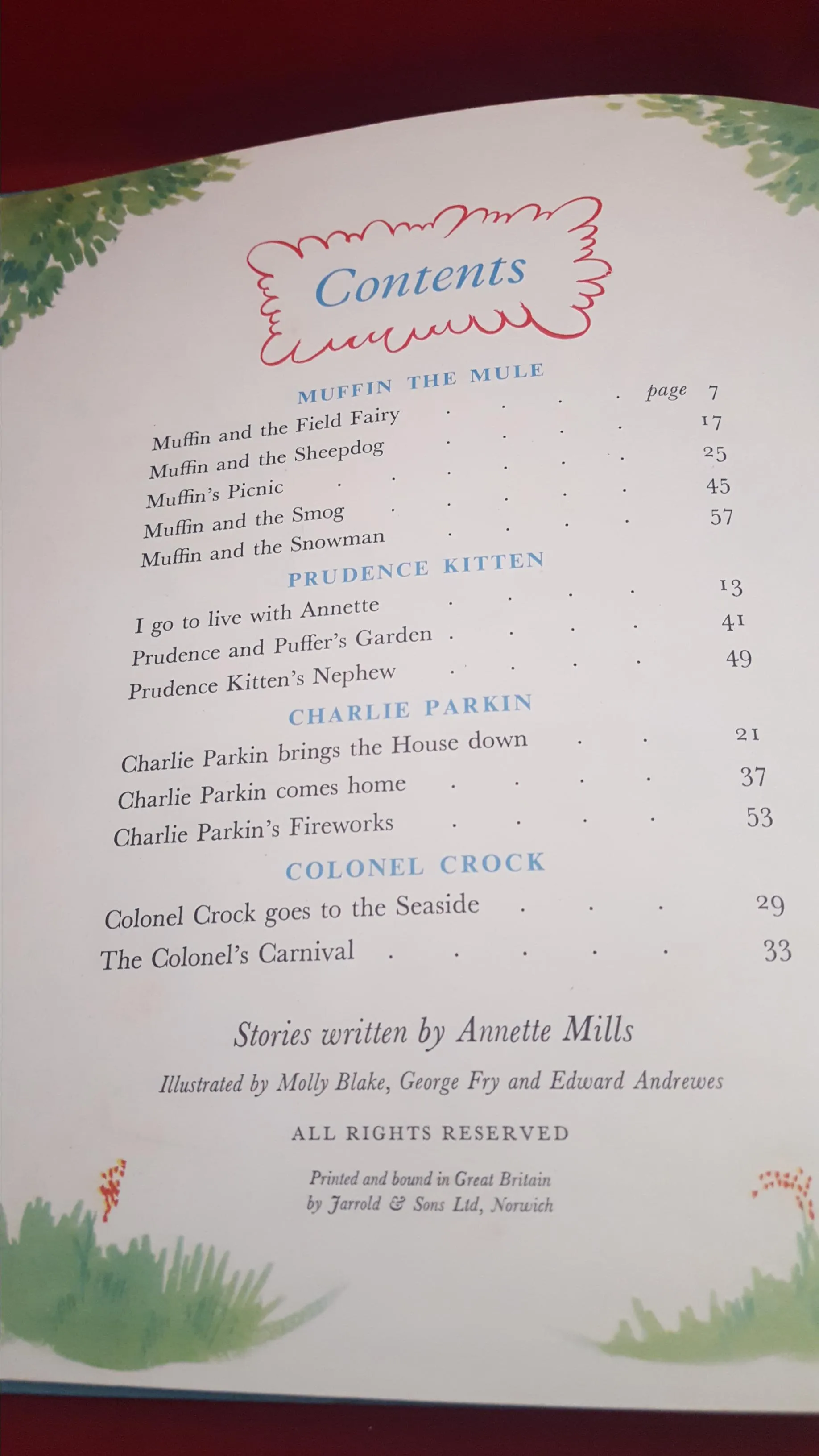 My Annette Mills Gift Book, An Heirloom All-Colour Book, no date