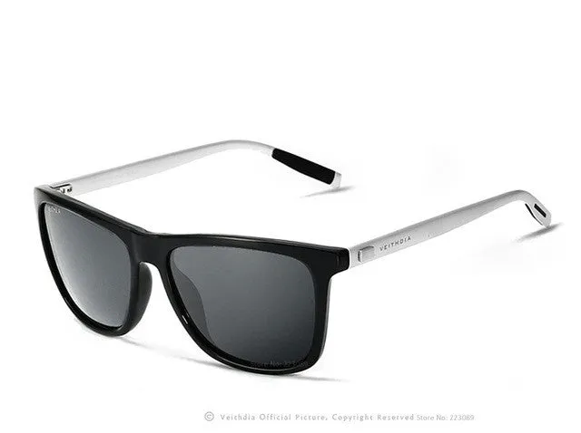 Navigator-Style Aluminum Sunglasses
