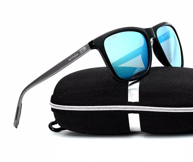 Navigator-Style Aluminum Sunglasses