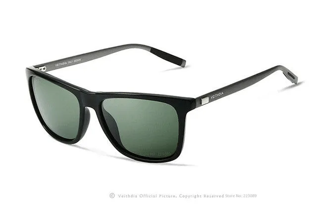 Navigator-Style Aluminum Sunglasses