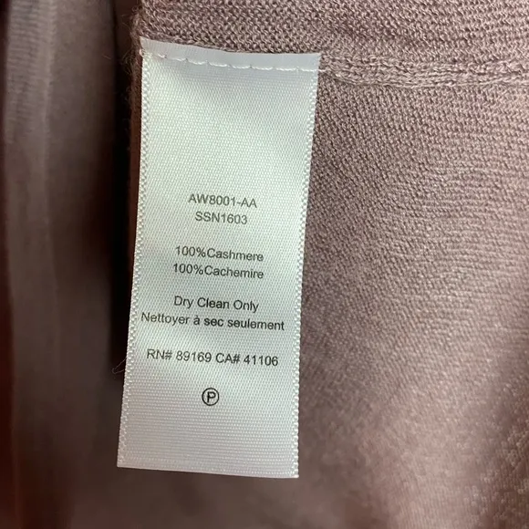 NEW ATM Cashmere V-Neck Pullover Sweater Dusty Purple $369