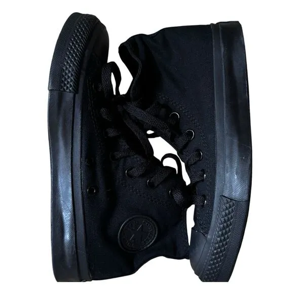 *NEW* CONVERSE Chuck Taylor ALL STAR HIGH TOP MONOCHROME BLACK #3310 M4/W6