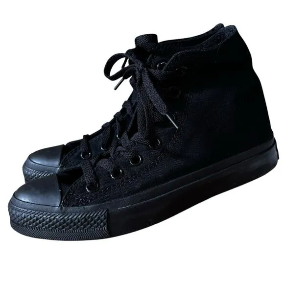 *NEW* CONVERSE Chuck Taylor ALL STAR HIGH TOP MONOCHROME BLACK #3310 M4/W6