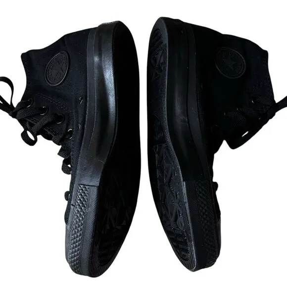 *NEW* CONVERSE Chuck Taylor ALL STAR HIGH TOP MONOCHROME BLACK #3310 M4/W6