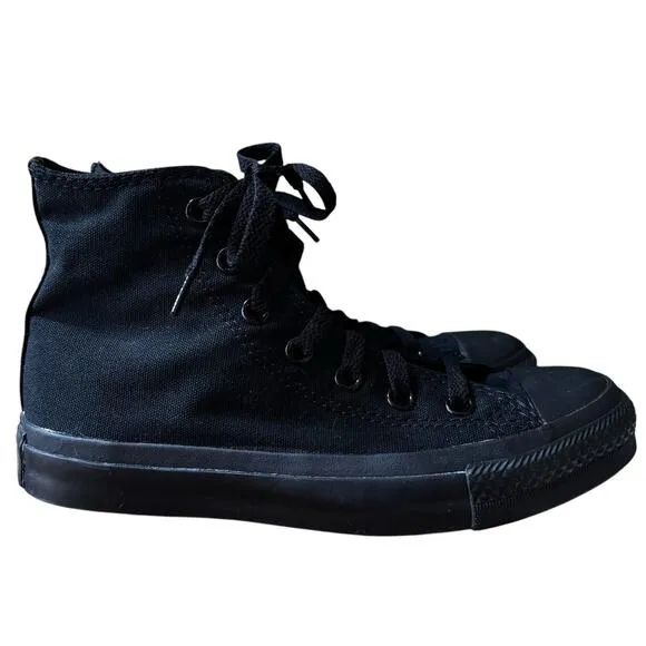 *NEW* CONVERSE Chuck Taylor ALL STAR HIGH TOP MONOCHROME BLACK #3310 M4/W6