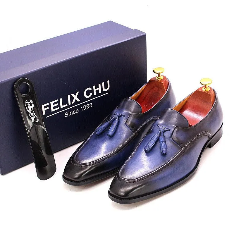 New Style Casual Business Leather Shoes Men's Tassel A Pedal