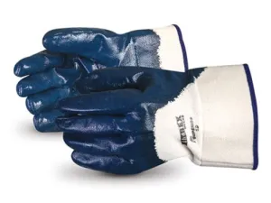 NEW Superior Glove Works N93/4K Nitrex Heavy-Duty Nitrile Coated Glove with Knit Wrist, Work, 3/4-Inch Thickness, Size 8, Medium