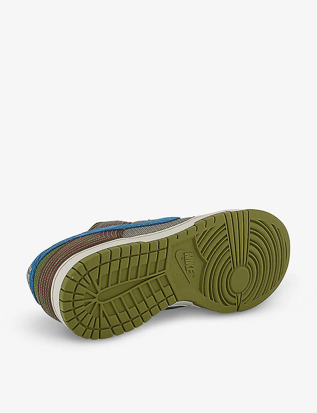 NIKE Dunk Low Cacao Wow leather and mesh trainers
