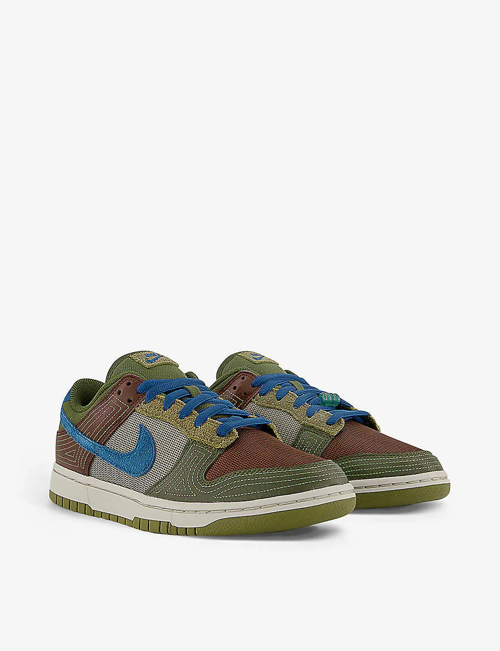 NIKE Dunk Low Cacao Wow leather and mesh trainers