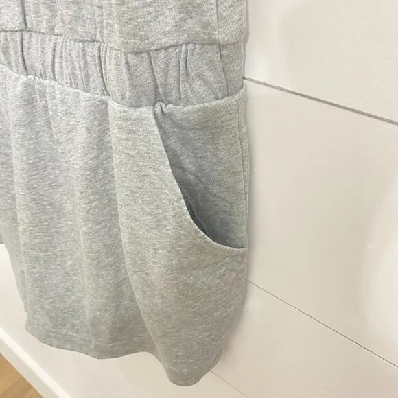 Nike Sportswear Plus Size Heather Gray Sweat Shorts Romper w/Pockets Size 2X NWT