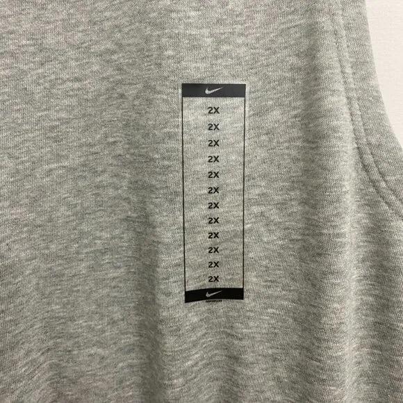 Nike Sportswear Plus Size Heather Gray Sweat Shorts Romper w/Pockets Size 2X NWT
