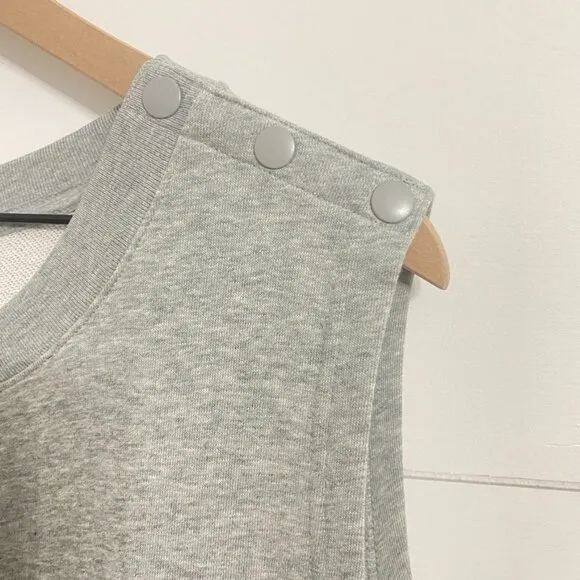 Nike Sportswear Plus Size Heather Gray Sweat Shorts Romper w/Pockets Size 2X NWT