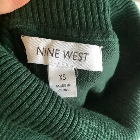 NINE WEST Cowl Neck Fit and Flare Knit Dress