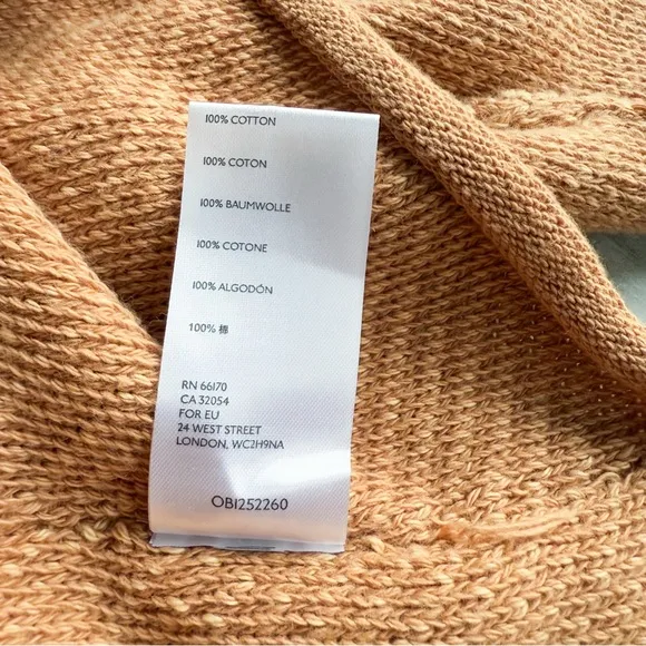 NWT Free People We the Free Tan Cardigan Sweater Womens S Cropped Loose $128