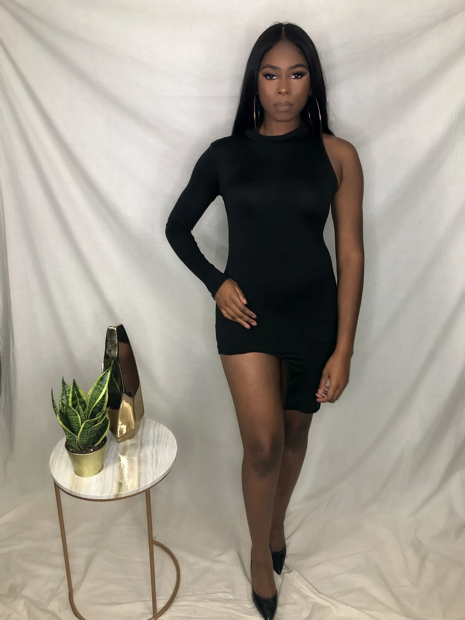 Out Of Your League Dress- Black