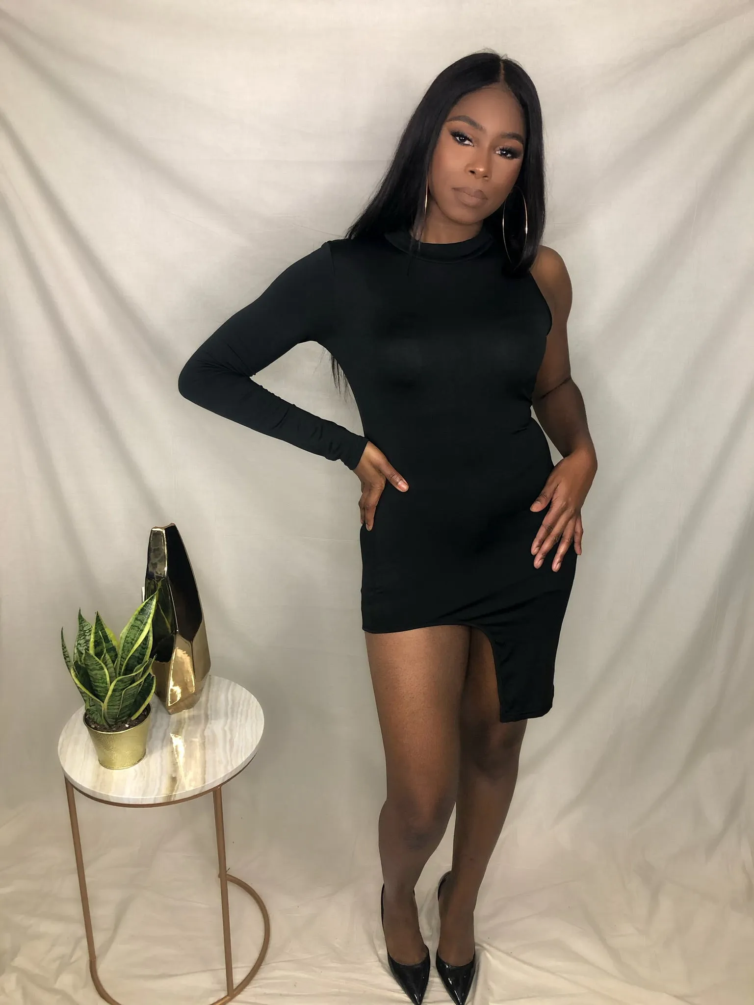 Out Of Your League Dress- Black